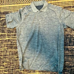 Lululemon golf shirt. Blue heather. Great condition. Size M